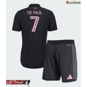Inter Miami Rodrigo De Paul #7 Seconda Maglia Bambino 2026-27 Manica Corta (+ Pantaloni corti)